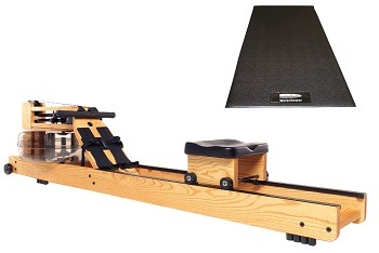 Water Rower Natural Rowing Machine with S4 and WaterRower Mat